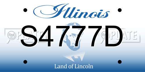 S4777D Illinois License Plate