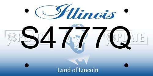 S4777Q Illinois License Plate