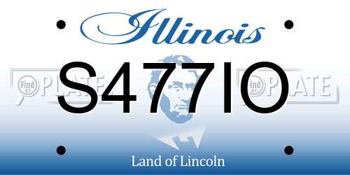 S477IO Illinois License Plate