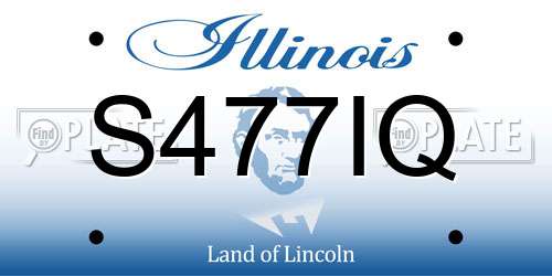 S477IQ Illinois License Plate