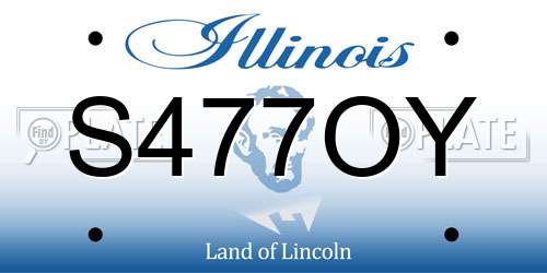 S477OY Illinois License Plate