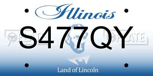 S477QY Illinois License Plate