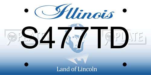 S477TD Illinois License Plate