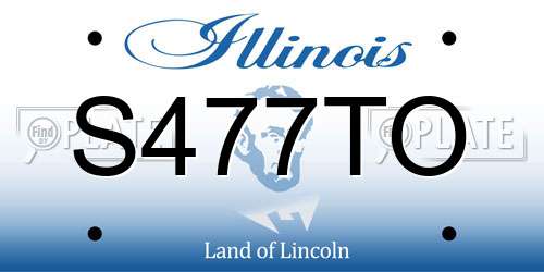 S477TO Illinois License Plate
