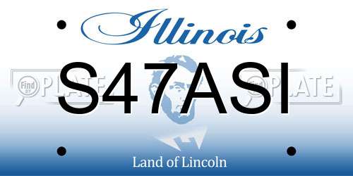S47ASI Illinois License Plate