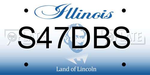 S47DBS Illinois License Plate