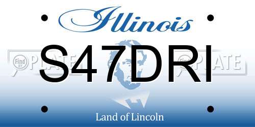 S47DRI Illinois License Plate