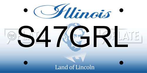 S47GRL Illinois License Plate