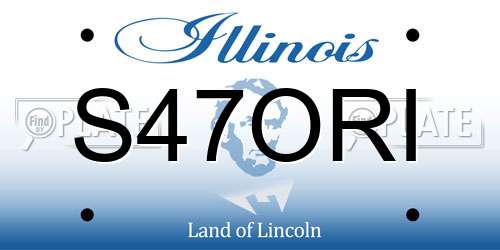 S47ORI Illinois License Plate