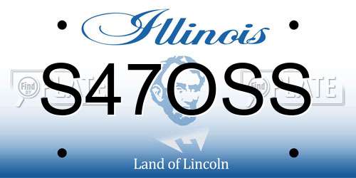 S47OSS Illinois License Plate
