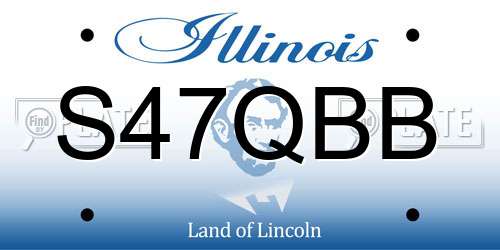 S47QBB Illinois License Plate