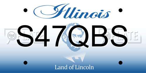 S47QBS Illinois License Plate
