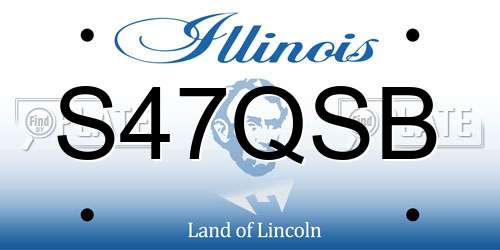 S47QSB Illinois License Plate