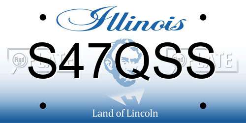 S47QSS Illinois License Plate