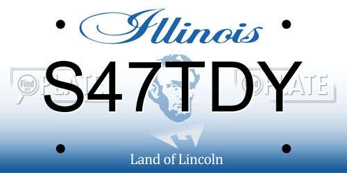 S47TDY Illinois License Plate