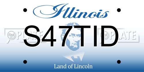 S47TID Illinois License Plate