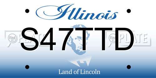 S47TTD Illinois License Plate
