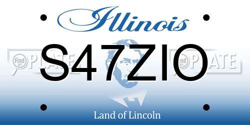 S47ZIO Illinois License Plate