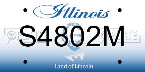 S4802M Illinois License Plate