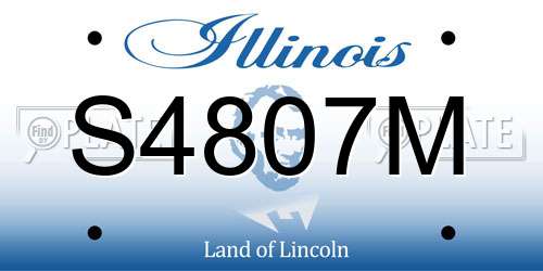 S4807M Illinois License Plate