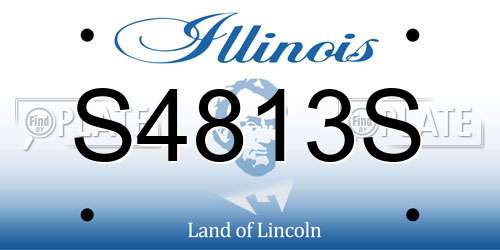 S4813S Illinois License Plate