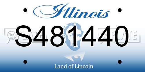 S481440 Illinois License Plate