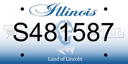 S481587 Illinois License Plate