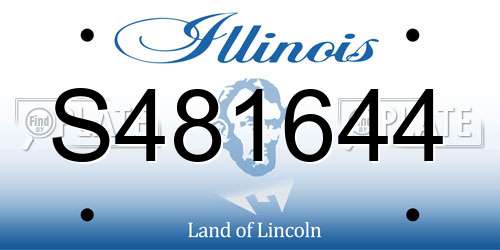 S481644 Illinois License Plate