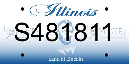 S481811 Illinois License Plate