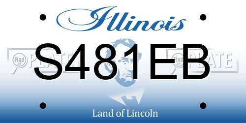 S481EB Illinois License Plate
