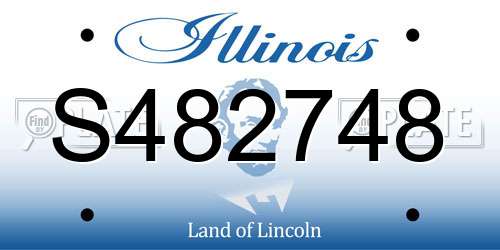 S482748 Illinois License Plate