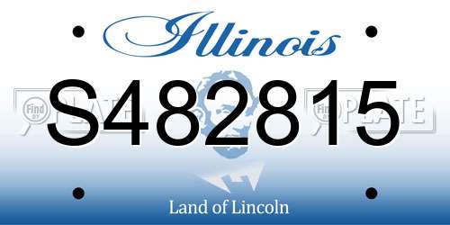 S482815 Illinois License Plate