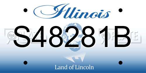 S48281B Illinois License Plate