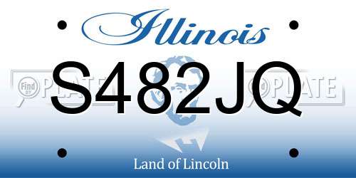 S482JQ Illinois License Plate