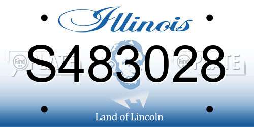 S483028 Illinois License Plate