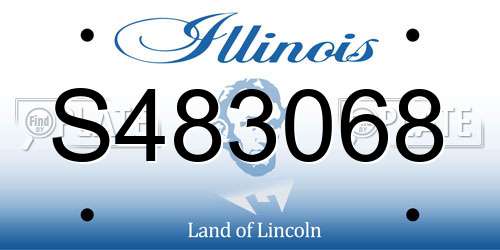 S483068 Illinois License Plate