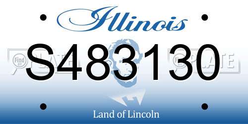 S483130 Illinois License Plate