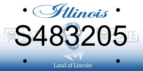 S483205 Illinois License Plate
