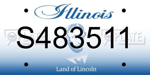S483511 Illinois License Plate