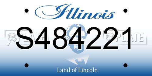 S484221 Illinois License Plate