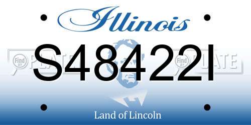 S48422I Illinois License Plate