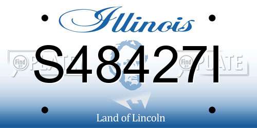 S48427I Illinois License Plate