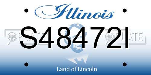 S48472I Illinois License Plate