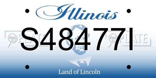 S48477I Illinois License Plate