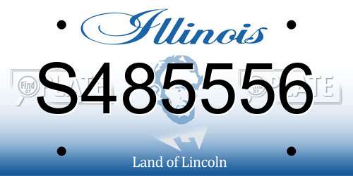 S485556 Illinois License Plate