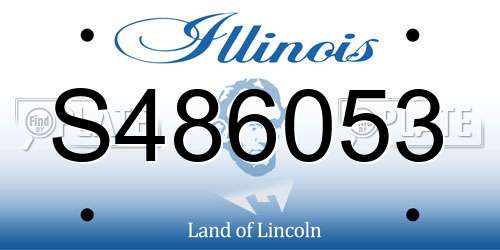 S486053 Illinois License Plate