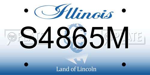 S4865M Illinois License Plate