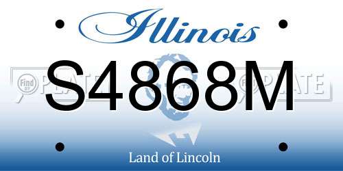 S4868M Illinois License Plate