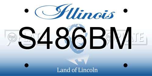 S486BM Illinois License Plate