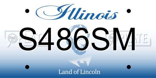 S486SM Illinois License Plate